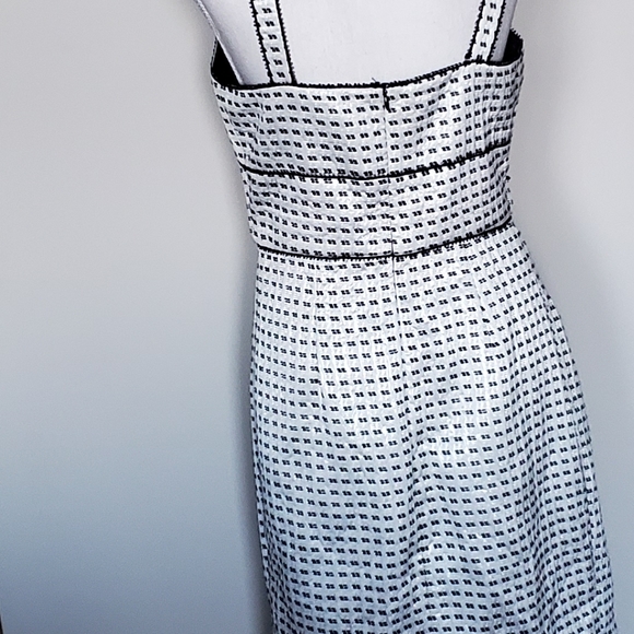 AYSHA  Black-and-white dress with specks of silver - Picture 3 of 4